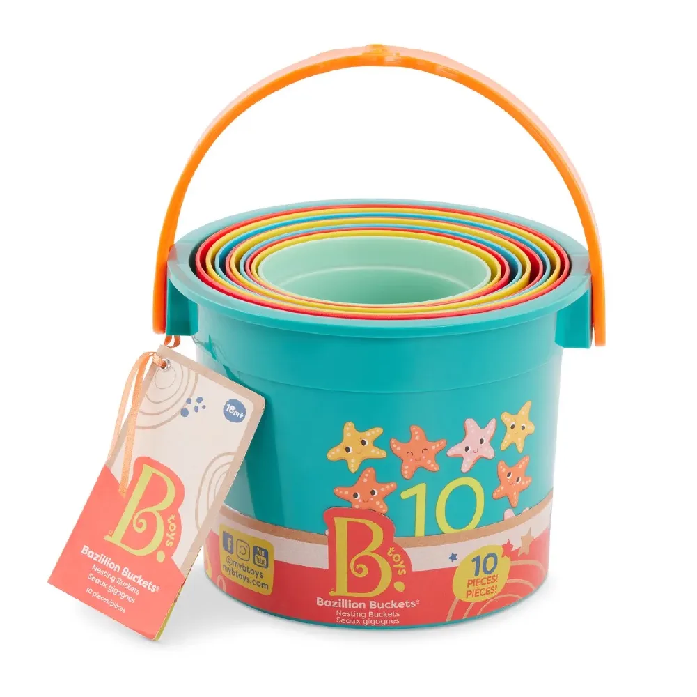 Stackable Buckets, by B-Toys, summer, ages 2+