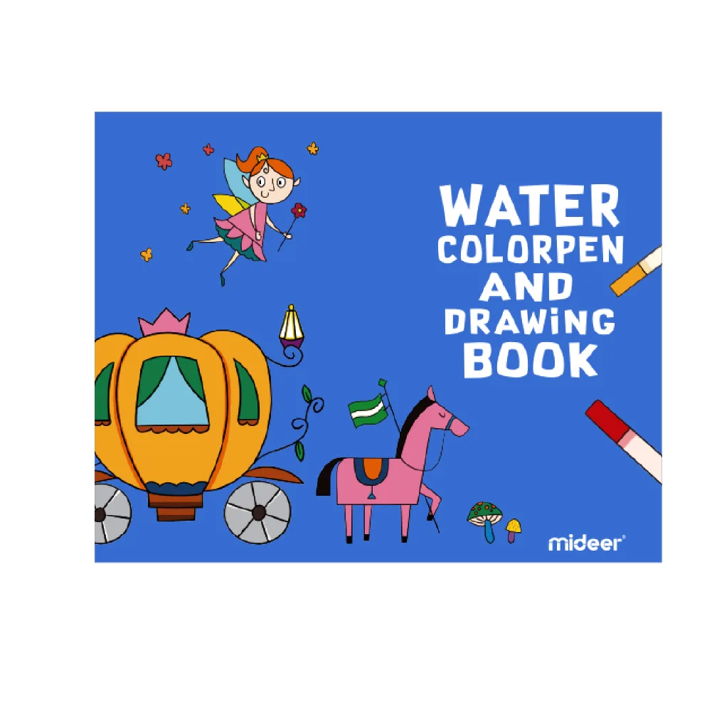 Watercolor pen and drawing book, by Mideer, coloring and painting, ages 1 to 4