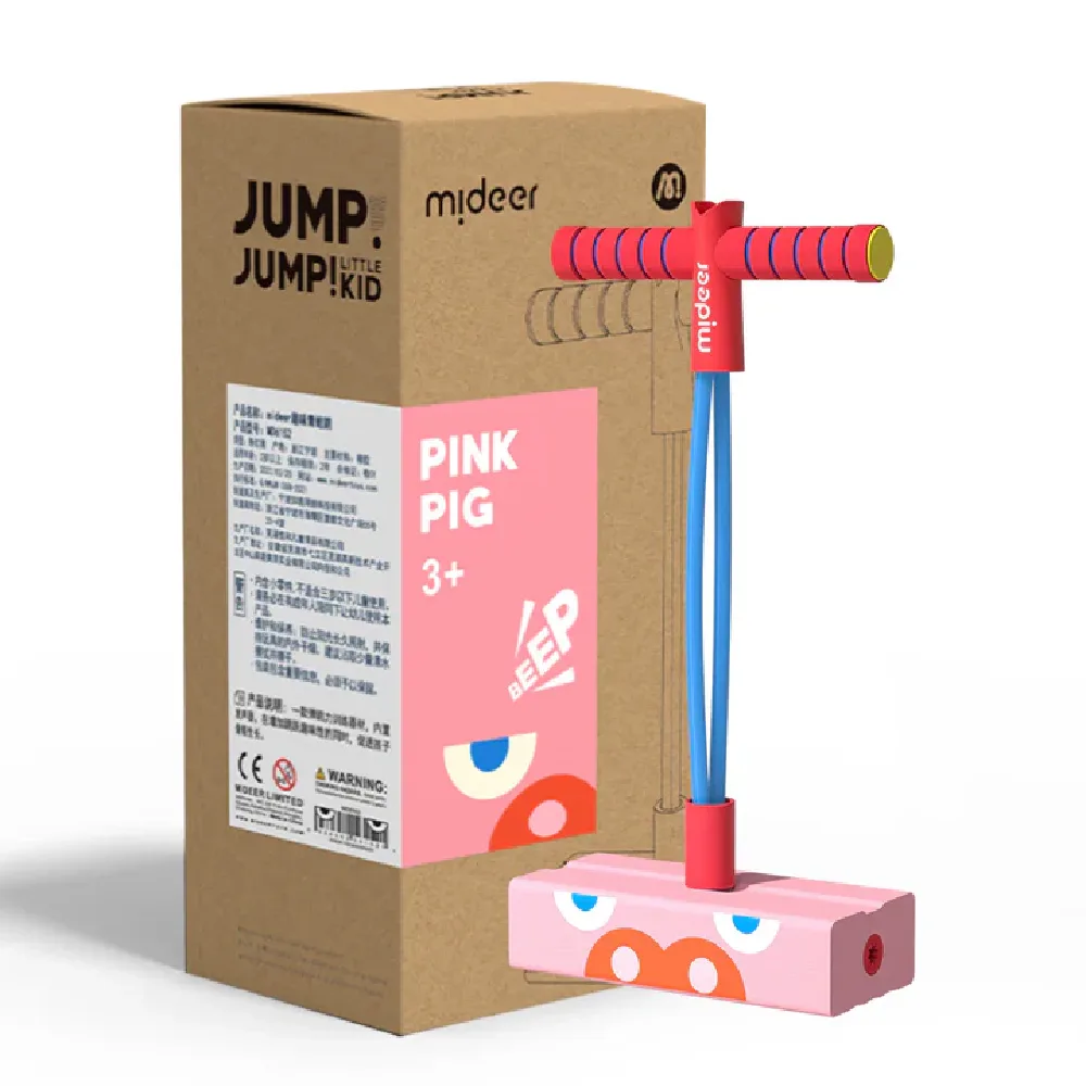 Jump Jump Kid, Pink Pig, by Mideer, sports, ages 3+