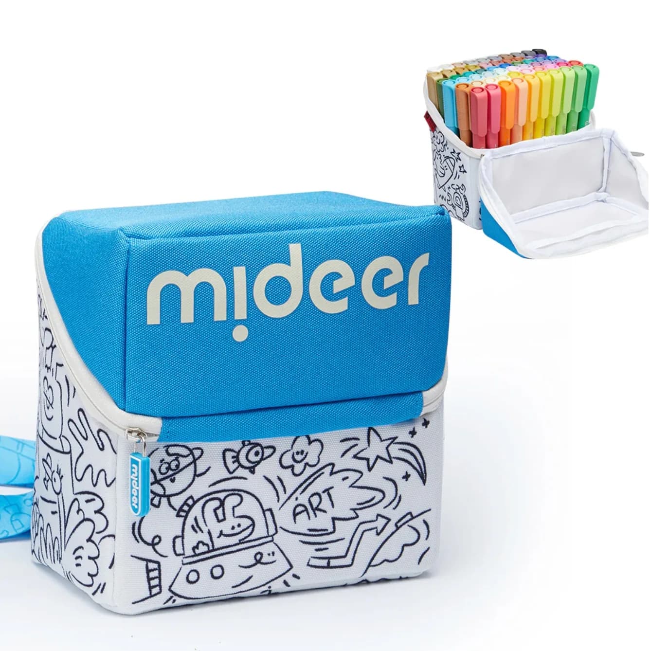 Acrylic Markers with Doodle Bag 60 Colors, by Mideer, coloring and painting, ages 3+