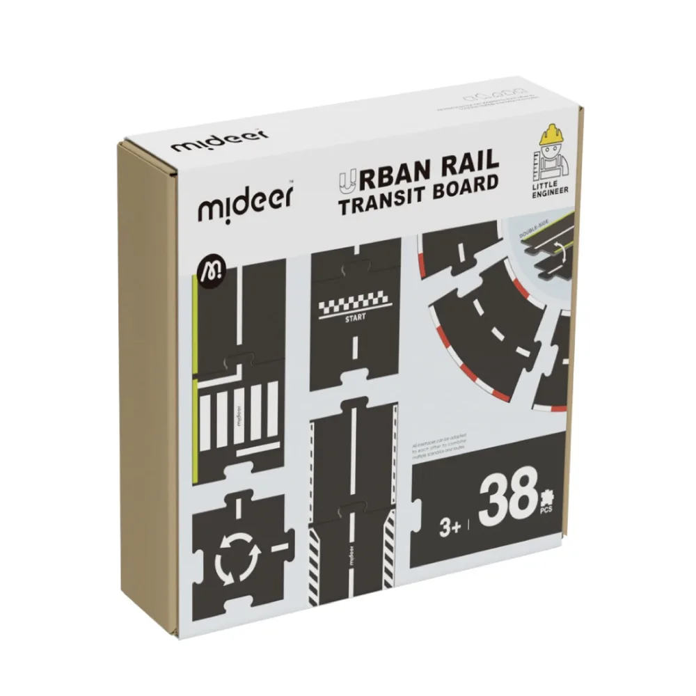 Urban Road Transit Rail, by Mideer, puzzles, ages 3+