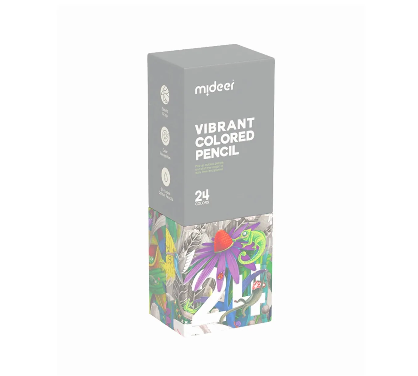Vibrant Colored Pencils- 24 Colors, by Mideer, coloring and painting, ages 3+
