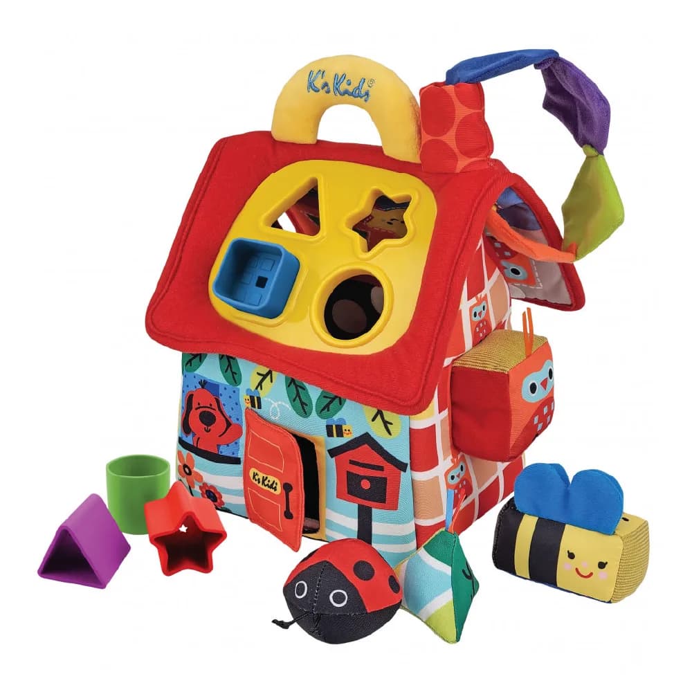 K’s Kids, Deluxe Patrick Shape Sorting House, by K's Kids, montessori, ages 0 to 2