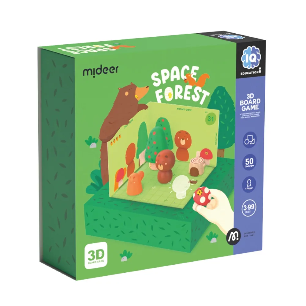 Space Forest 3D Board Game, by Mideer, board games, ages 3 to 7