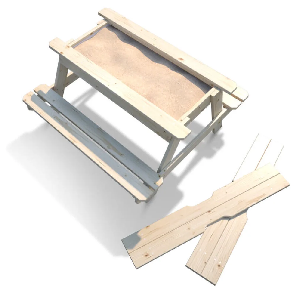 Wooden activity table with integrated Sandbox, by Soulet, outdoor, ages 3+