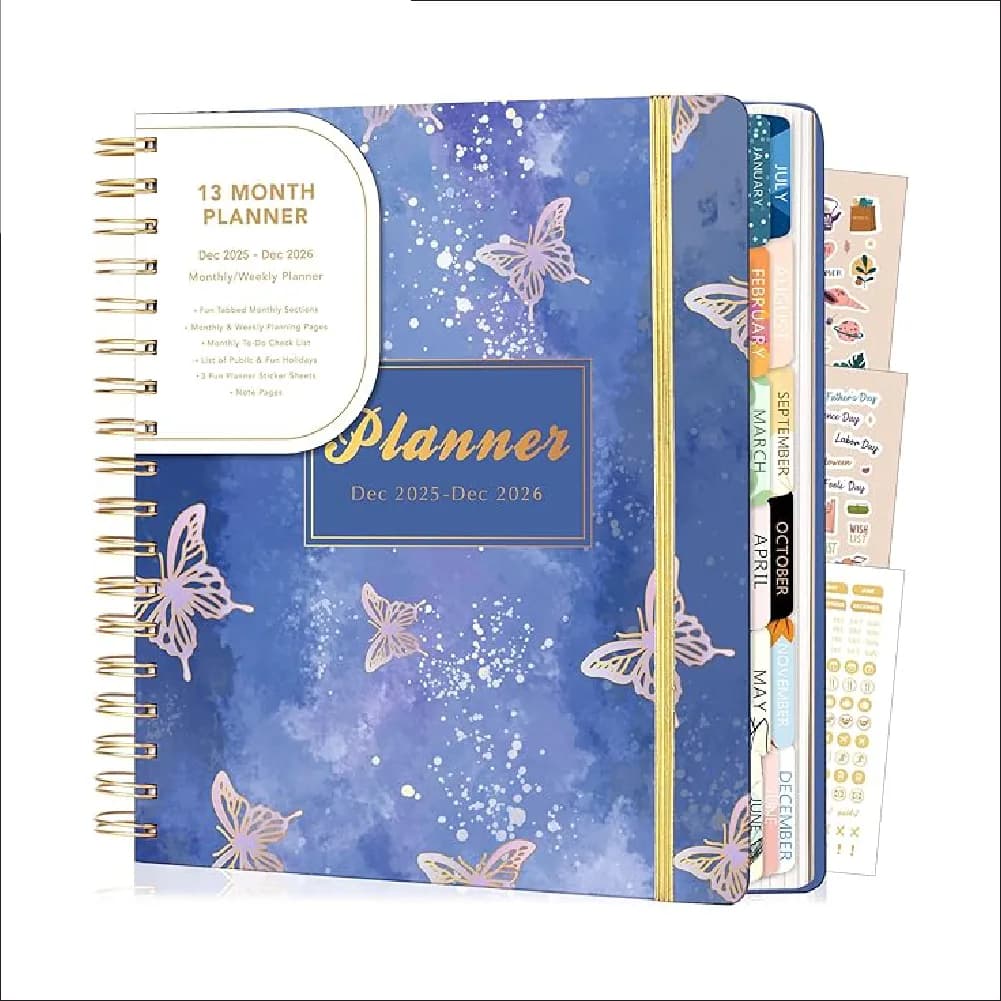 2026 Weekly-Monthly Planner, accessories, ages 8+
