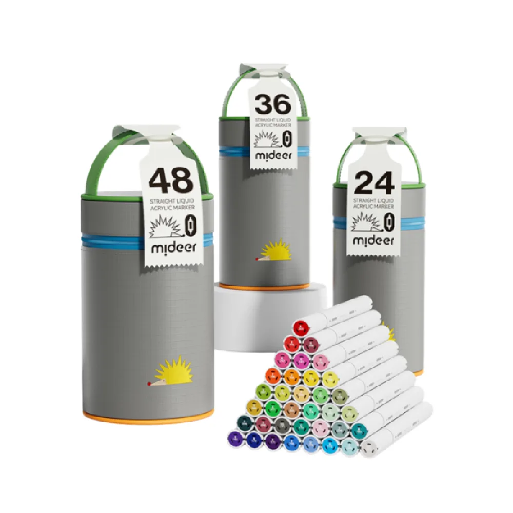 Double-sided acrylic markers 48pcs, by Mideer, coloring and painting, ages 4+